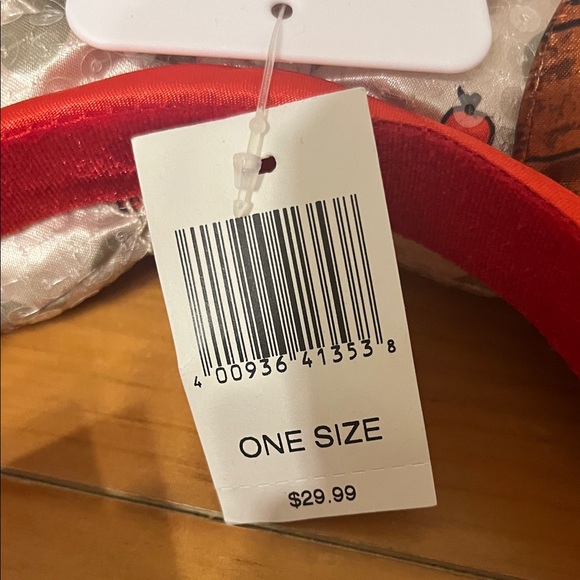 Disney Rustic Minnie Mouse Headband with Red and Brown - Picture 2 of 4